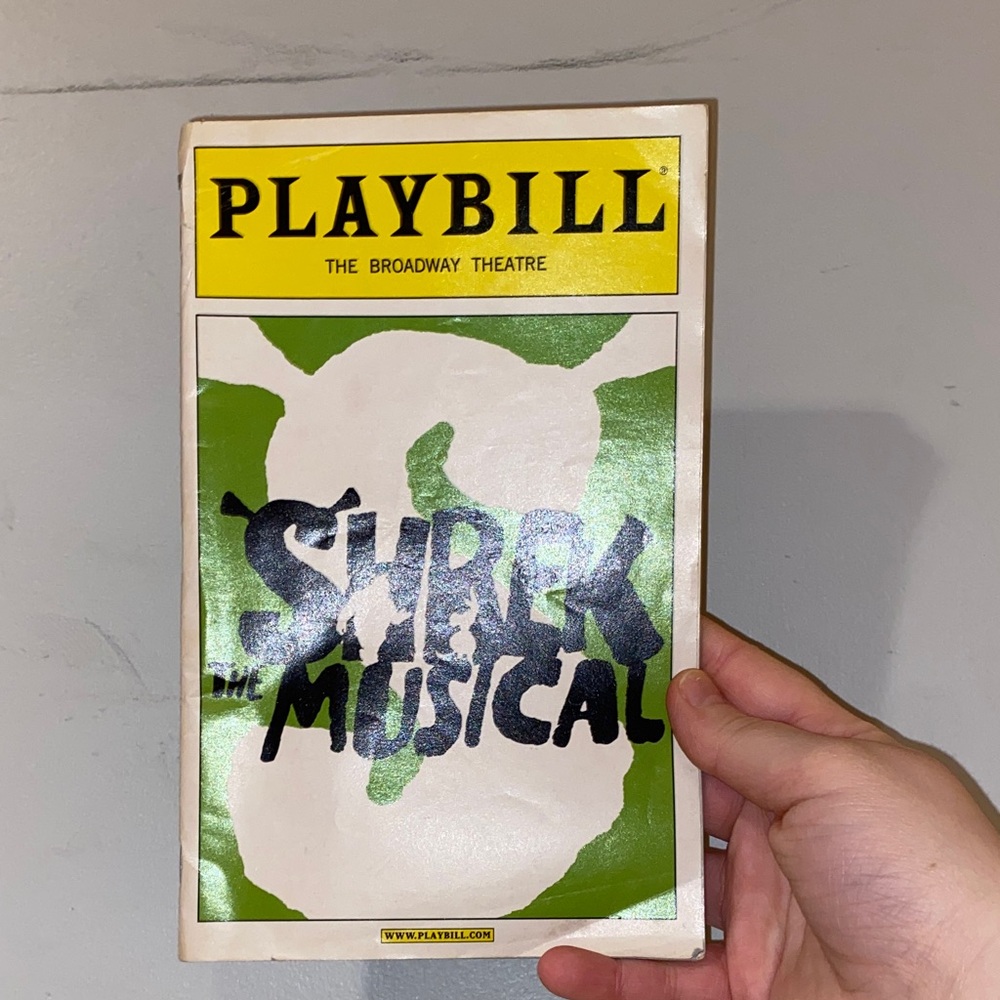 Shrek The Musical Playbill - Broadway Theatre Edition